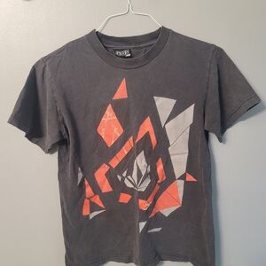 Volcom Black Graphic Tee Cotton Mens Small